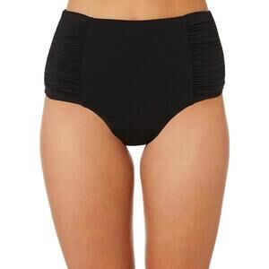 SEA LEVEL SWIM Women's Bikini  Bottom Gathered Swimsuit, Size 14 Black
